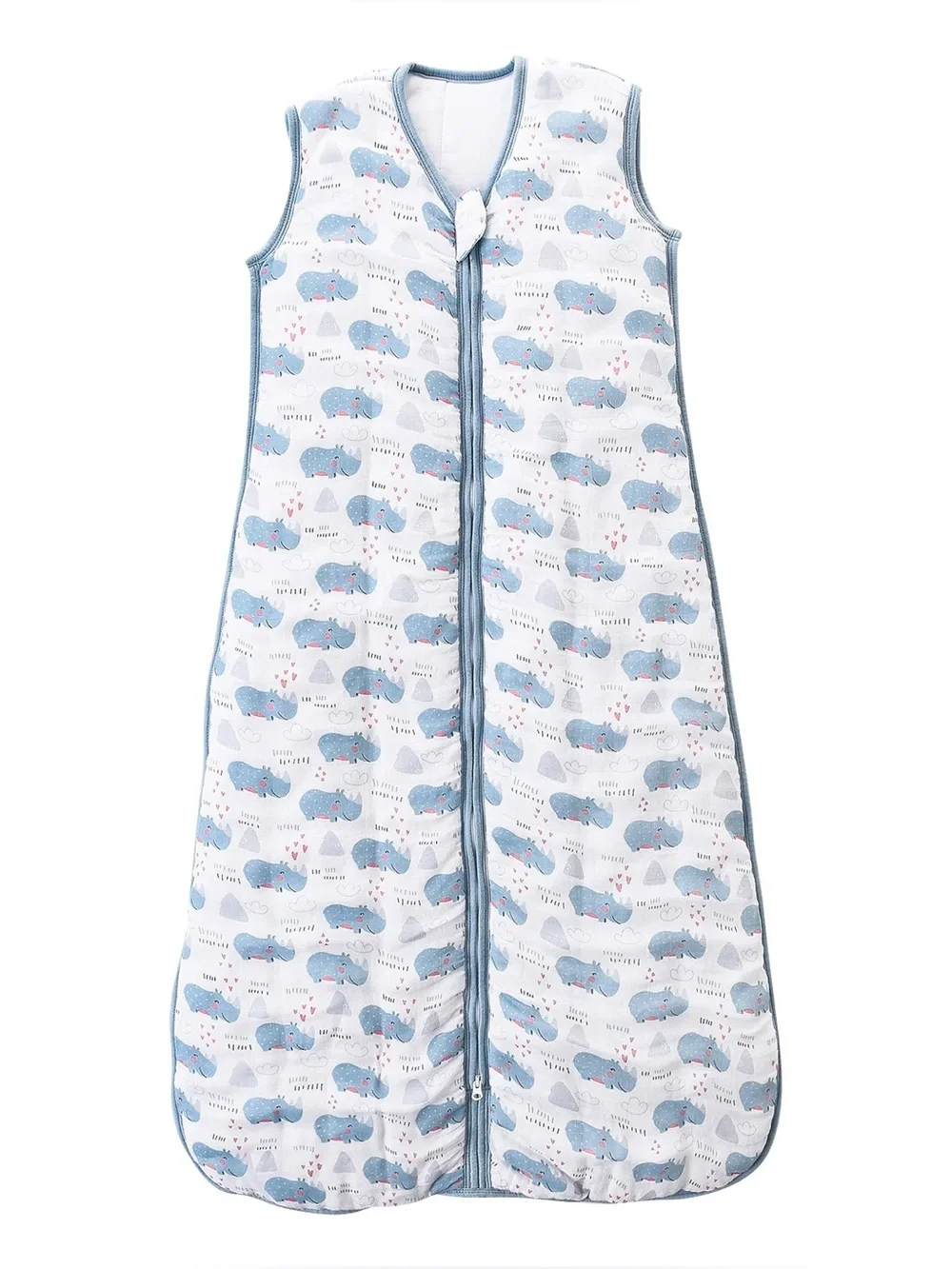 Tado Muslin Organic Cotton Rhino Baby Sleep Sack Wearable Blanket Organic Cotton